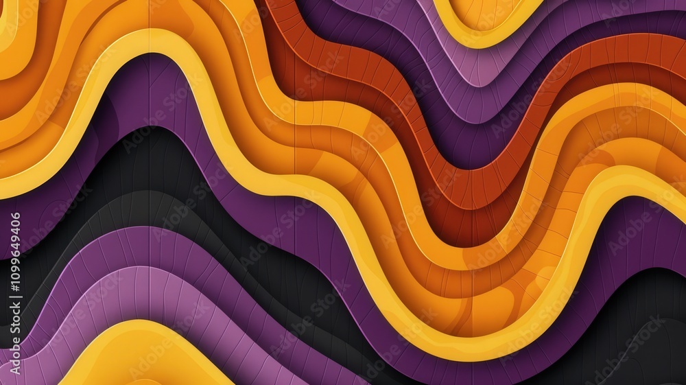 Poster dynamic wave patterns abstract digital art graphic design colorful environment close-up view modern 