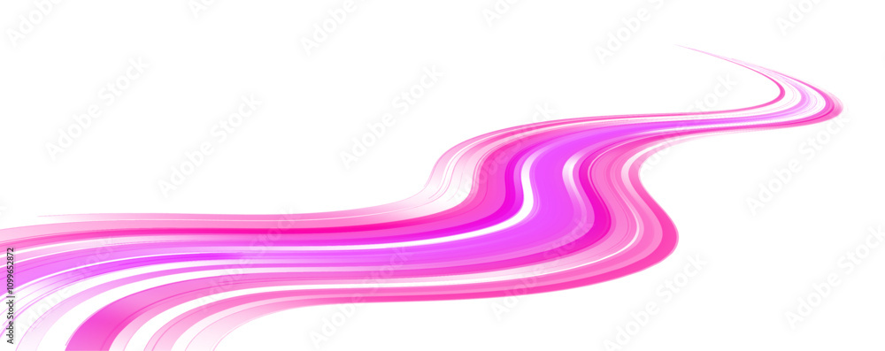 Poster Luminous laser beams and abstract flash effects on transparent background: sparkling speed trails and cyberpunk-inspired visuals for motion graphics, vector PNG format. 