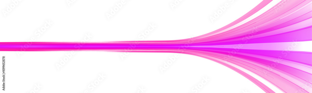 Poster Database fast data transfer acceleration. Cyberpunk light trails in motion or slow shutter effect. Vector PNG. Image of speed motion on the road.	