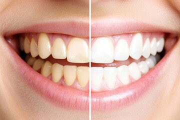 Comparison of Brightened Teeth After Dental Whitening Treatment