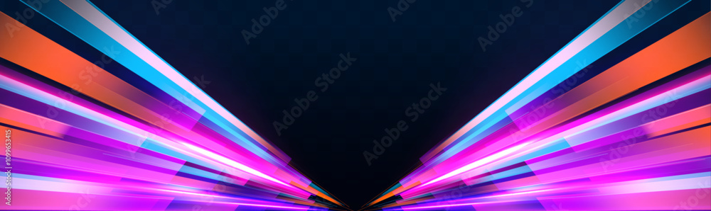 Poster isometric ai chipset on printed circuit board in futuristic concept technology. light trail wave, fi