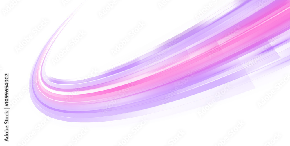 Leinwandbilder Luminous laser beams and abstract flash effects on transparent background: sparkling speed trails and cyberpunk-inspired visuals for motion graphics, vector PNG format. 