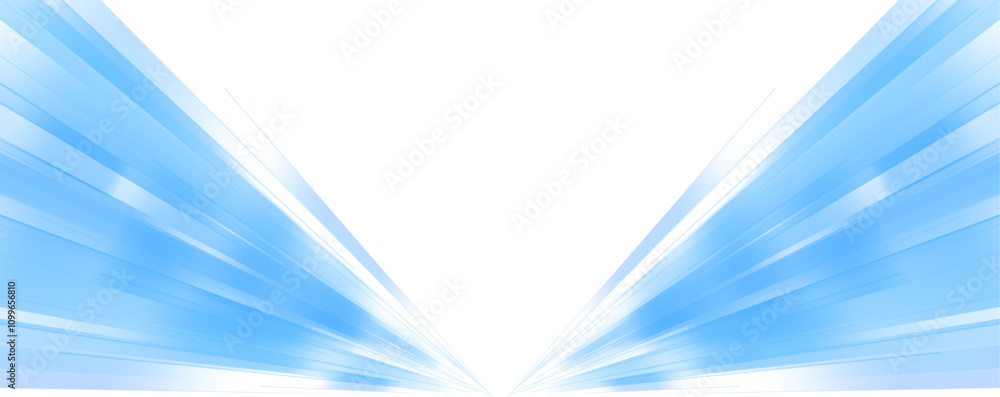 Aufkleber illustration of high speed concept. image of speed motion on the road. blue curved wavy lines in the