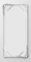 Obraz premium techno invitation border design