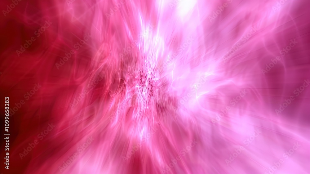 Poster dynamic energy burst abstract space digital art vivid colors close-up view visualization of motion a