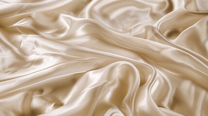 Obraz premium Smooth elegant white silk or satin luxury cloth textile