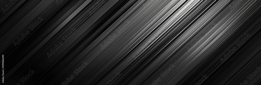 Poster Abstract Diagonal Black And Gray Lines Design