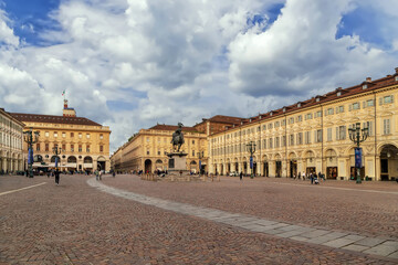 Piazza San Carlo, Turin, Italy