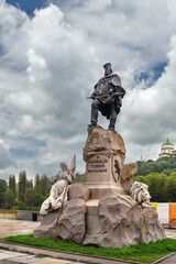 Obraz premium Monument to Giuseppe Garibaldi, Turin Italy