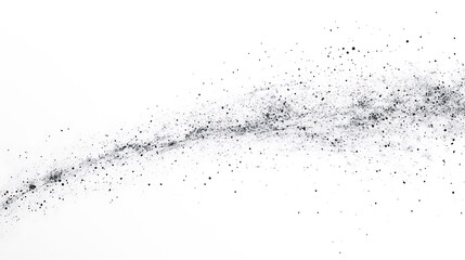 Obraz premium A minimalist black and white line art of the Milky Way galaxy, showing delicate curves and clusters of stars. 