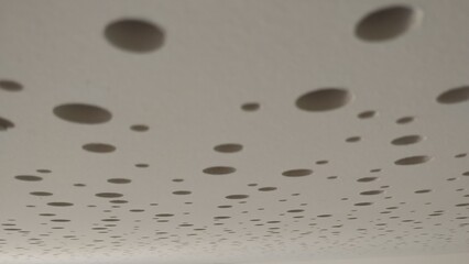 water drops on a metal surface