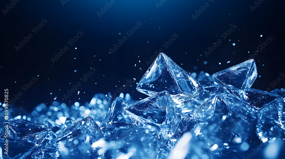 Poster dynamic water splash abstract scene nature dark background close-up fluid motion