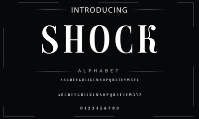 Elegant Font Uppercase Lowercase and Number. wedding font, Classic Lettering Minimal Fashion Designs. Typography modern serif fonts regular decorative vintage concept. vector illustration