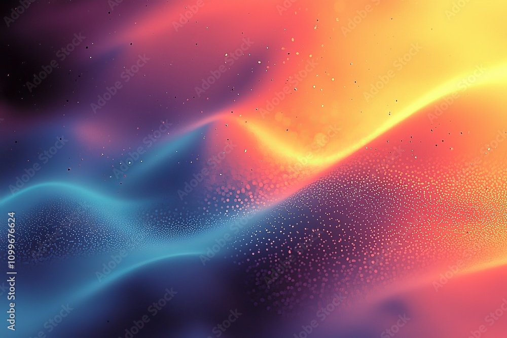 Aufkleber aesthetic abstract gradient grain noise background with blurred pattern for digital marketing, sales