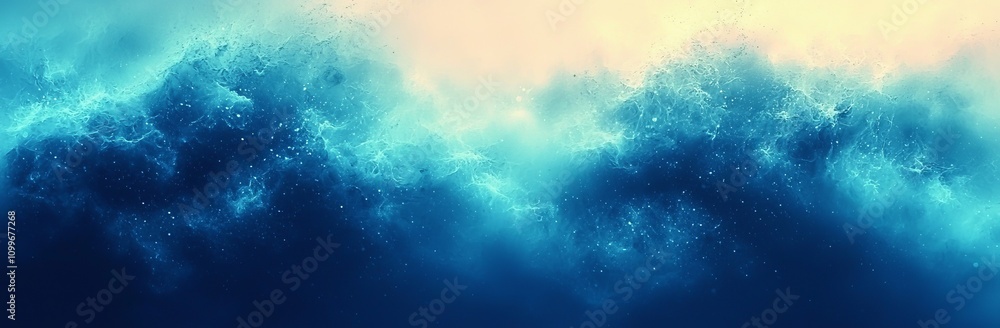 Poster Silk silk wave, empty space grainy noise grungy texture color gradient rough abstract background , shine bright light and glow template