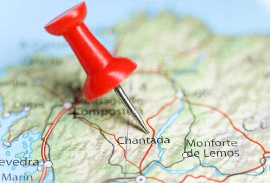 Chantada, Spain pin on map