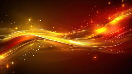 Fototapeta premium Dynamic golden waves creating vibrant patterns in abstract digital art artistic environment conceptual viewpoint for visual impact