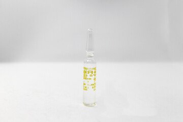 medicine in glass capsule for syringe
