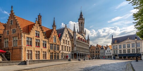 Obraz premium July 7th, 2023: Bruges, Belgium's historic charm.
