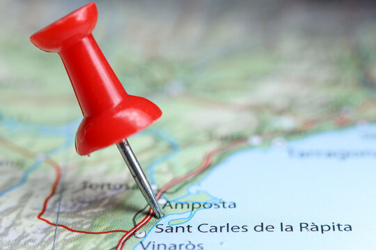 Sant Carles de la Rapita, Spain pin on map