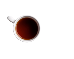 a cup of coffee with brown liquid