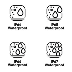 IP65 Waterproof vector information signs