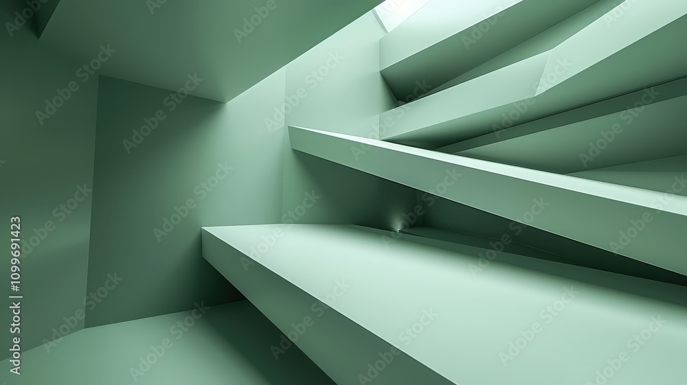 Poster dynamic architectural design abstract space digital art modern environment unique perspective minima