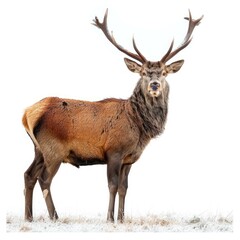 Obraz premium Male stag in meadow.