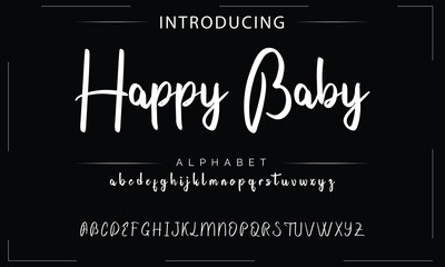 Obraz premium Signature Font Calligraphy Logotype Script Font Type Font lettering handwritten