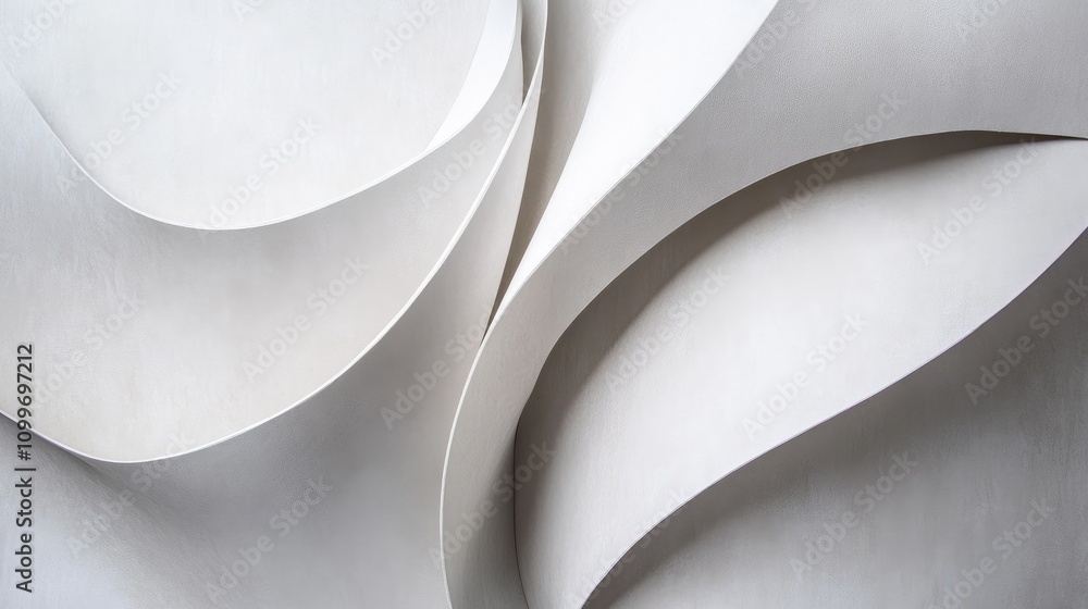 Poster a minimalist abstract background showcasing a subtle interplay of light and shadow, with soft gray t
