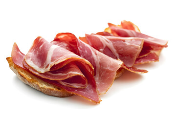 serrano ham on a slice of bread