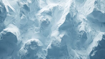 Obraz premium Snowy mountain landscape with textured ice formations in natural light