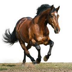 Obraz premium Andalusian horse kicking out horse