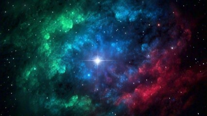 Obraz premium Cosmic space and stars color cosmic abstract background science fiction wallpaper