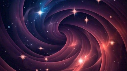 Obraz premium A colorful abstract background with a purple and pink swirl in the middle stars wallpaper 