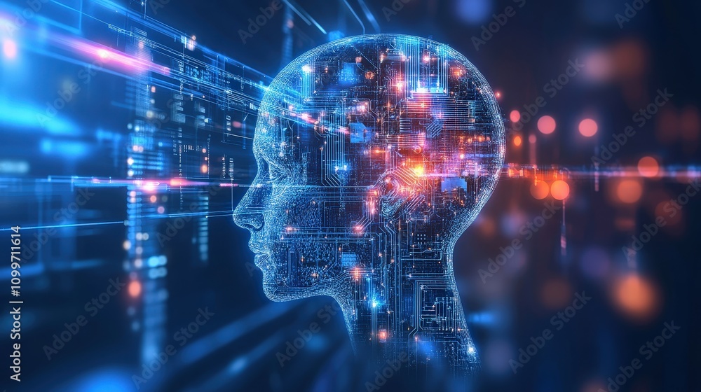 Aufkleber The intricate structure of AI creation, with data pipelines, processing layers, and decision nodes refining information into clear insights