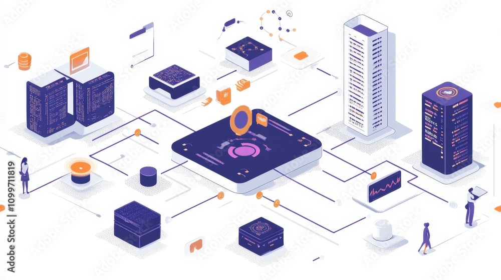 Poster the process of data refining through an ai model, showing how each step contributes to transforming 
