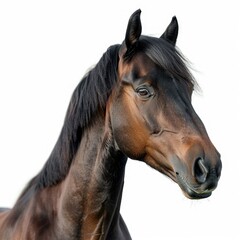 Obraz premium head of bay horse horse