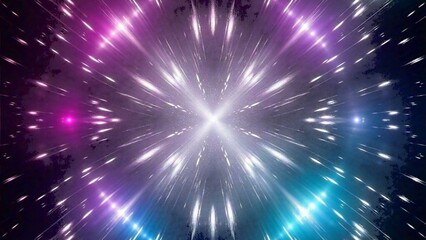 Obraz premium Glowing Abstract Background with Colorful Rays Neon lines zoom purple violet and blue