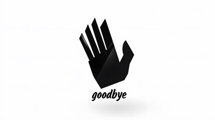 Obraz premium Creative Representation of a Hand Gesture Signifying Goodbye