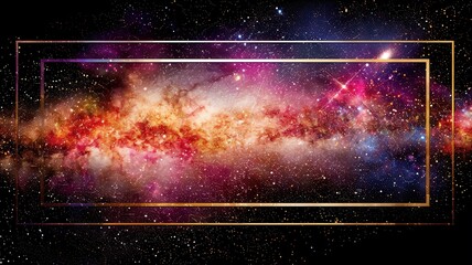 Obraz premium Exploring the cosmic wonders galaxy view space digital art vast universe aesthetic perspective awe-inspiring imagery