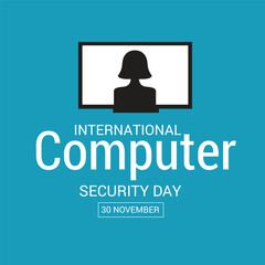 Vector illustration of a Background for International Computer Security Day.