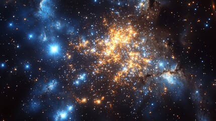 Fototapeta premium Stunning Starry Nebula in the Vastness of Space
