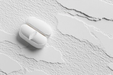 Macro Shot of Pill Texture