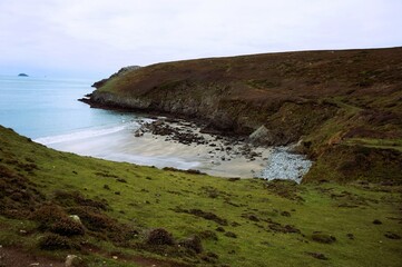Obraz premium Beach and cliff