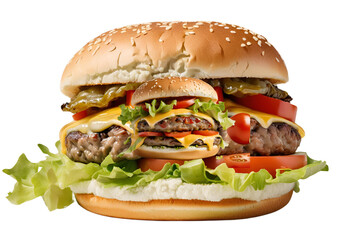 "Gourmet BBQ Burger with Grilled Pineapple, BBQ Sauce, and Coleslaw, Ideal for Summer Cookouts"