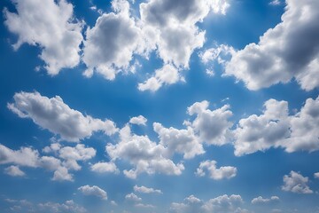 Obraz premium Beautiful blue sky clouds for background. Panorama of sky