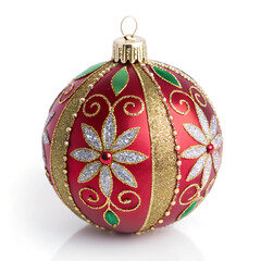 Christmas Ornament Ball for Decoration Isolated on White Background