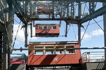 The Wiener Riesenrad in Prater park, Vienna. Constructed in 1897, it was the world's tallest extant Ferris wheel from 1920 until 1985.