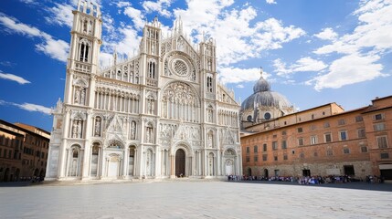 Fototapeta premium Siena Cathedral. Historic Basilica at Famous Piazza del Duomo in Tuscany, Italy